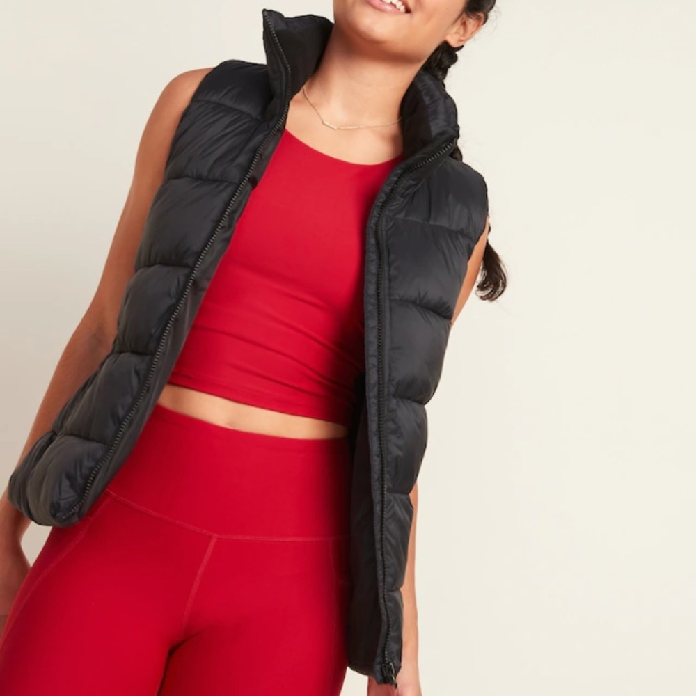 Old Navy Black Puffer Vest